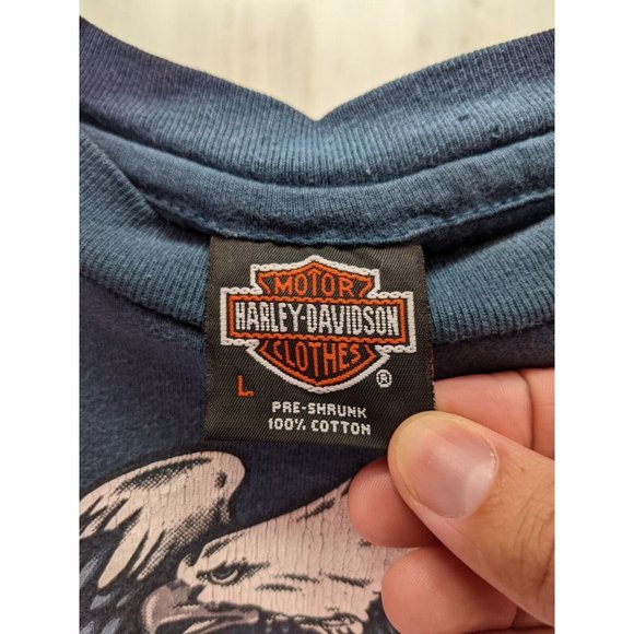 Vintage 1993 Harley Davidson 'Dick Farmers' Orlando Graphic Tee / L / USA Made - Picture 8 of 11